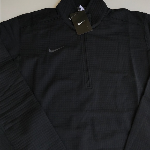 NEW NIKE MEN'S TEXTURED DRI FIT 1/2 ZIP JACKET - Picture 6 of 6